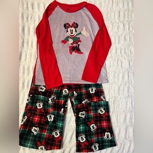 Disney Women’s Pajama Set - Red and Black Mickey Mouse Design